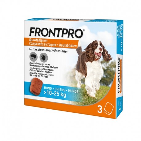 Frontpro - Comprimés anti-puces et anti-tiques pour chiens